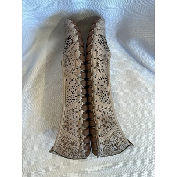 Spring Step Perforated Pink  Soft Leather Ballet Easy Comfort Flats‎ Women’s 7 - Picture 9 of 11